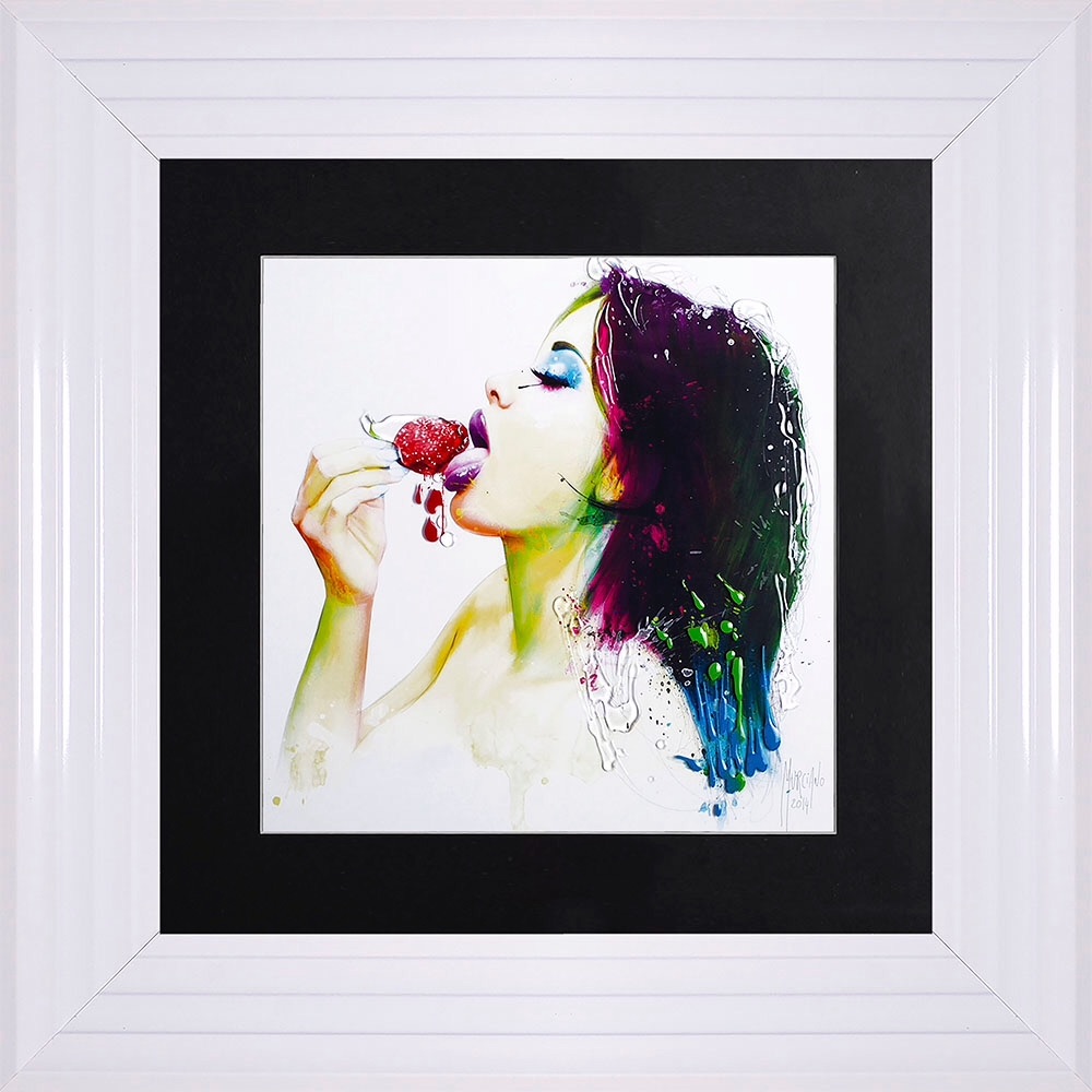 Patrice Murciano Framed "Fruity Kiss" print small 55cm x 55cm 