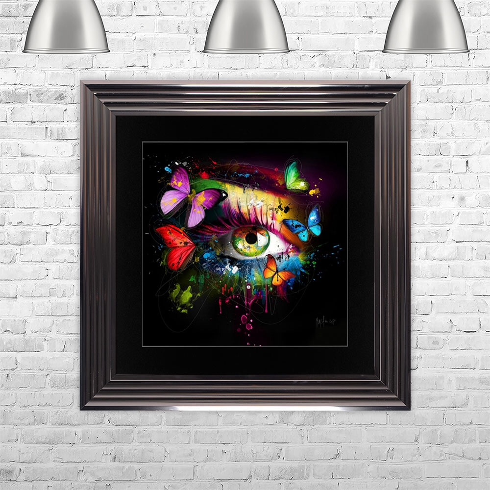 Patrice Murciano Framed "Butterfly Eye" print medium 75cm x 75cm 