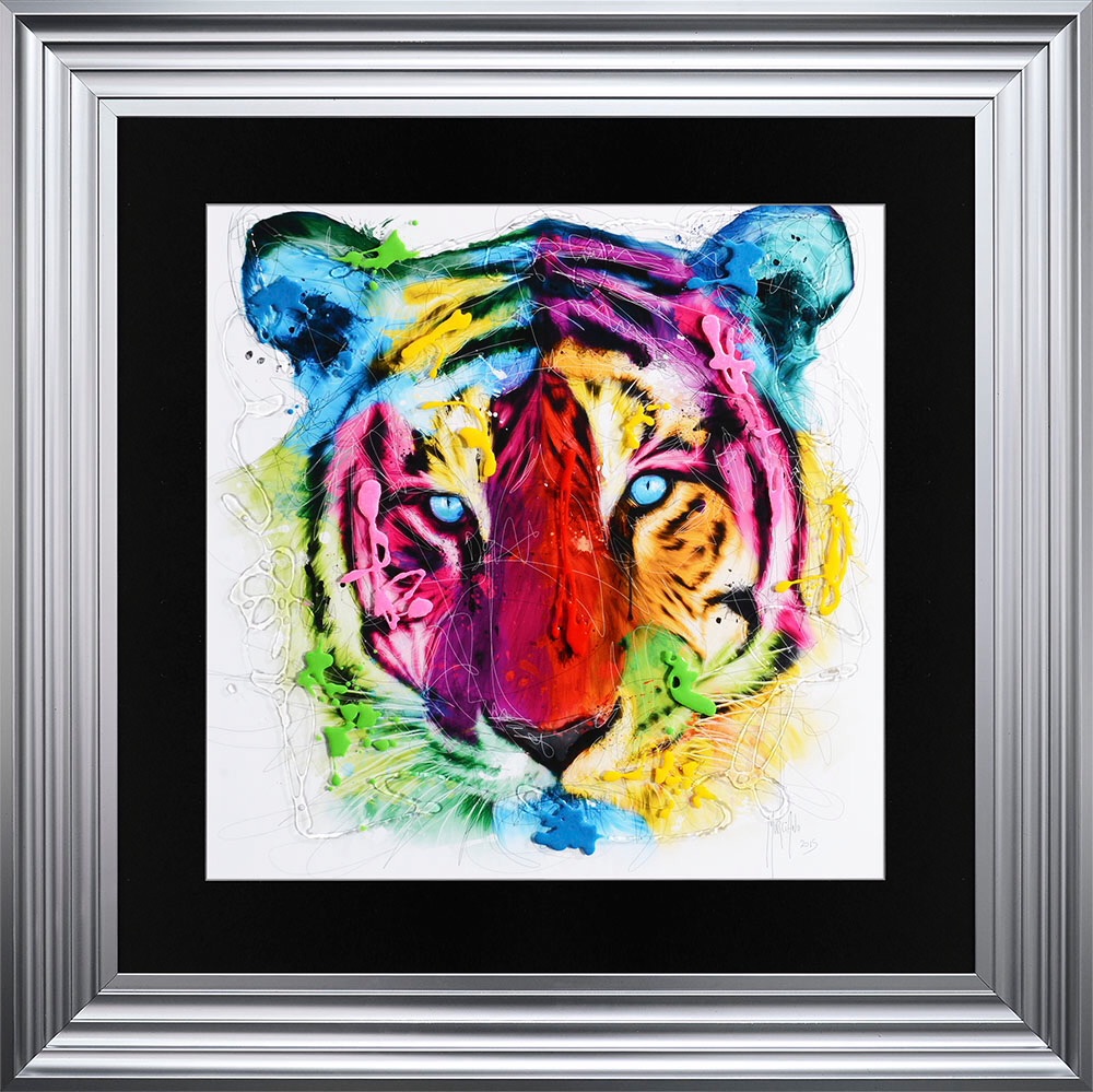 Patrice Murciano Framed "Tiger" print medium 75cm x 75cm 