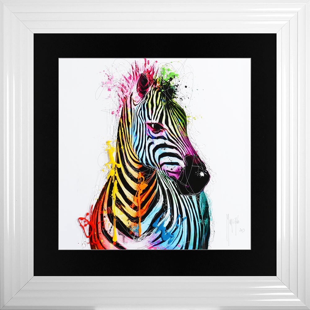 Patrice Murciano Framed "Zebra" print medium 75cm x 75cm 