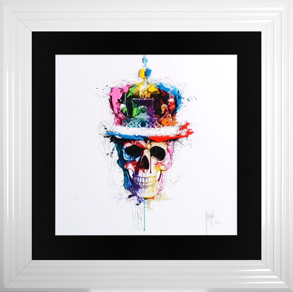 Patrice Murciano Framed "Crown Skull" print medium 75cm x 75cm 