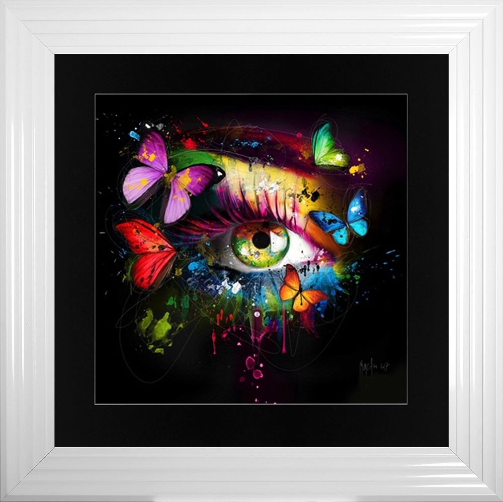 Patrice Murciano Framed "Butterfly Eye" print medium 75cm x 75cm 