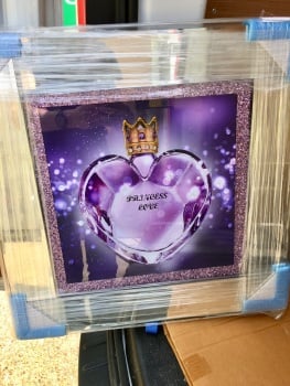 Sparkle Glitter Framed Wall Art