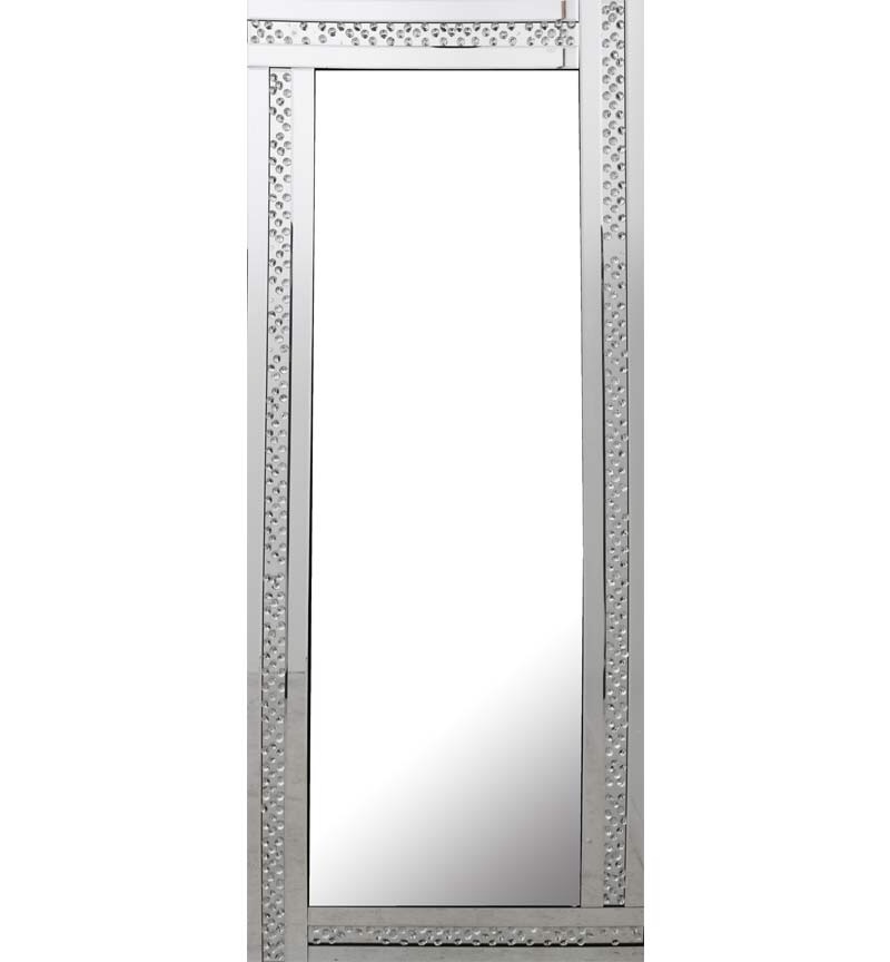 *Special Offer Glitz Floating Crystals Silver Wall Mirror 180cm x 70cm