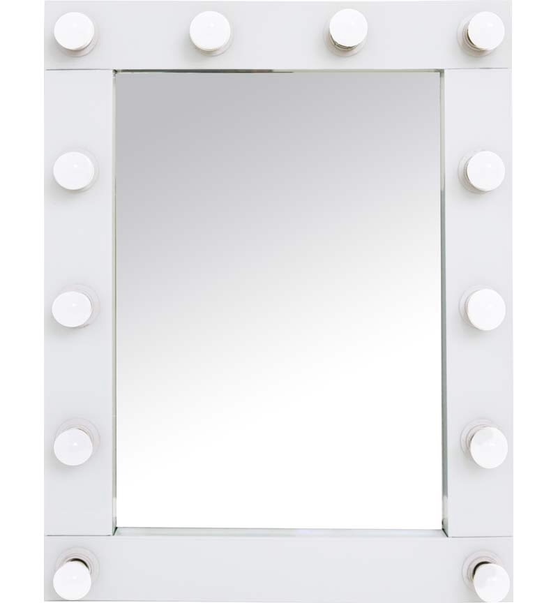 White Free standing Hollywood Mirror 80cm x 60cm 