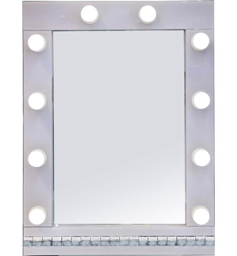 White Hollywood Mirror 80cm x 60cm 