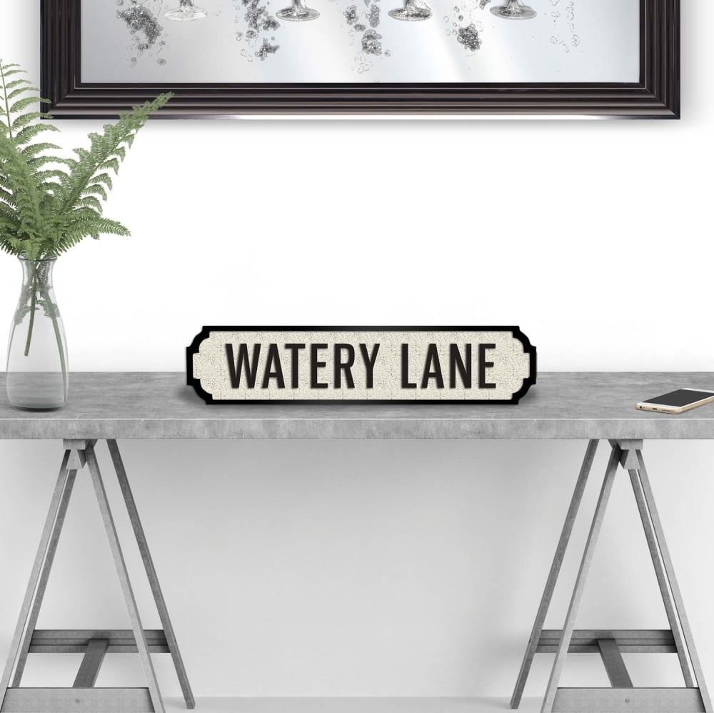 Watery Lane street sign 
