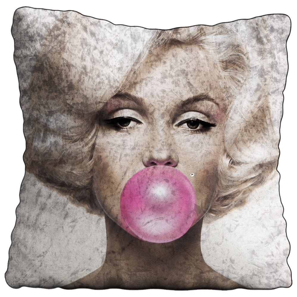 Luxury Feather Filled Cushion Monroe Pink Bubble
