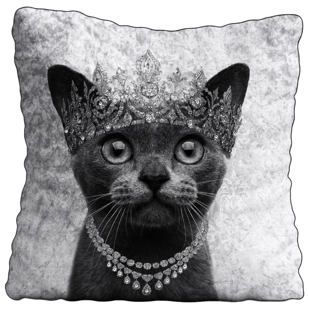 Luxury Feather Filled Cushion Burmese Cat