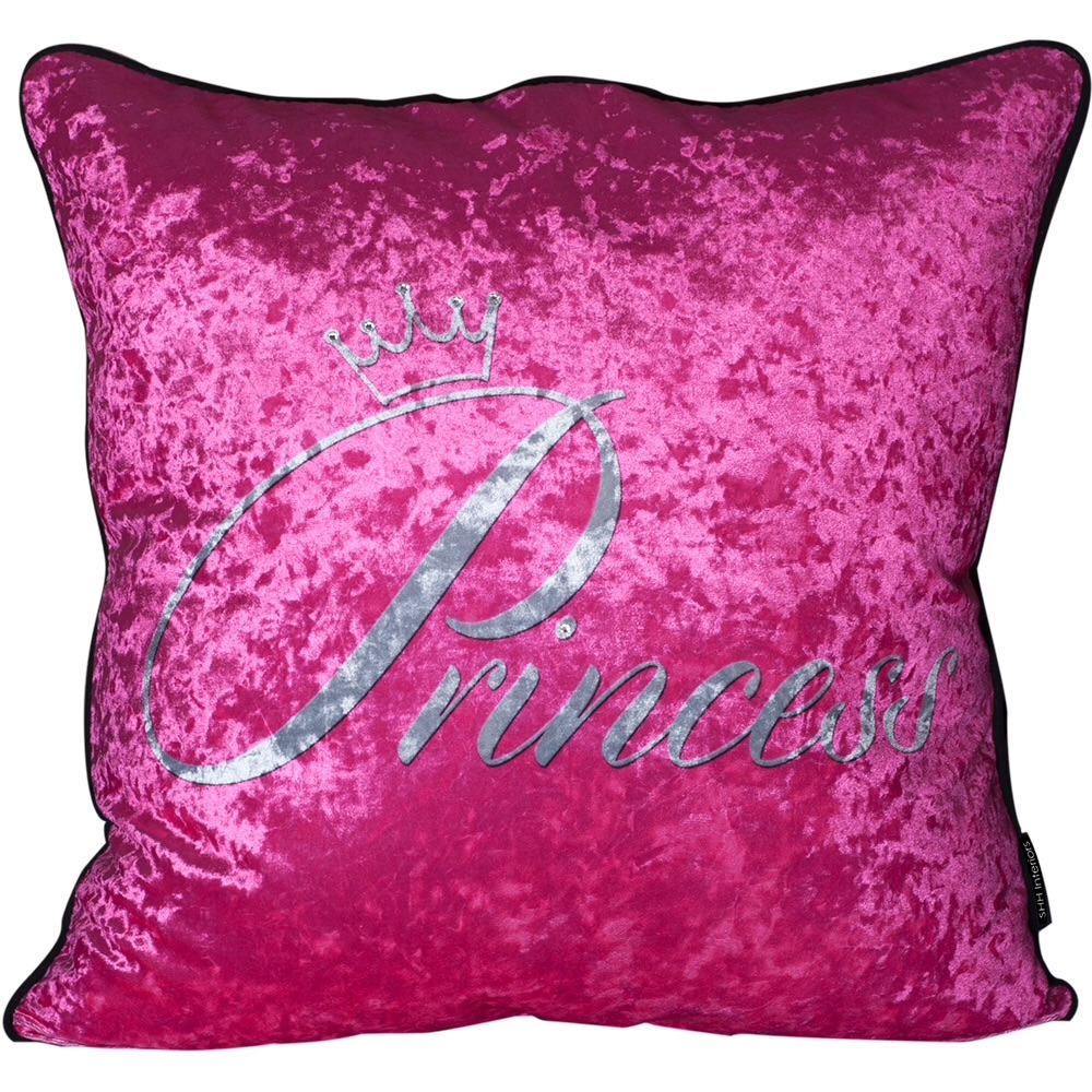 Luxury Feather Filled Cushion Princess in Pink