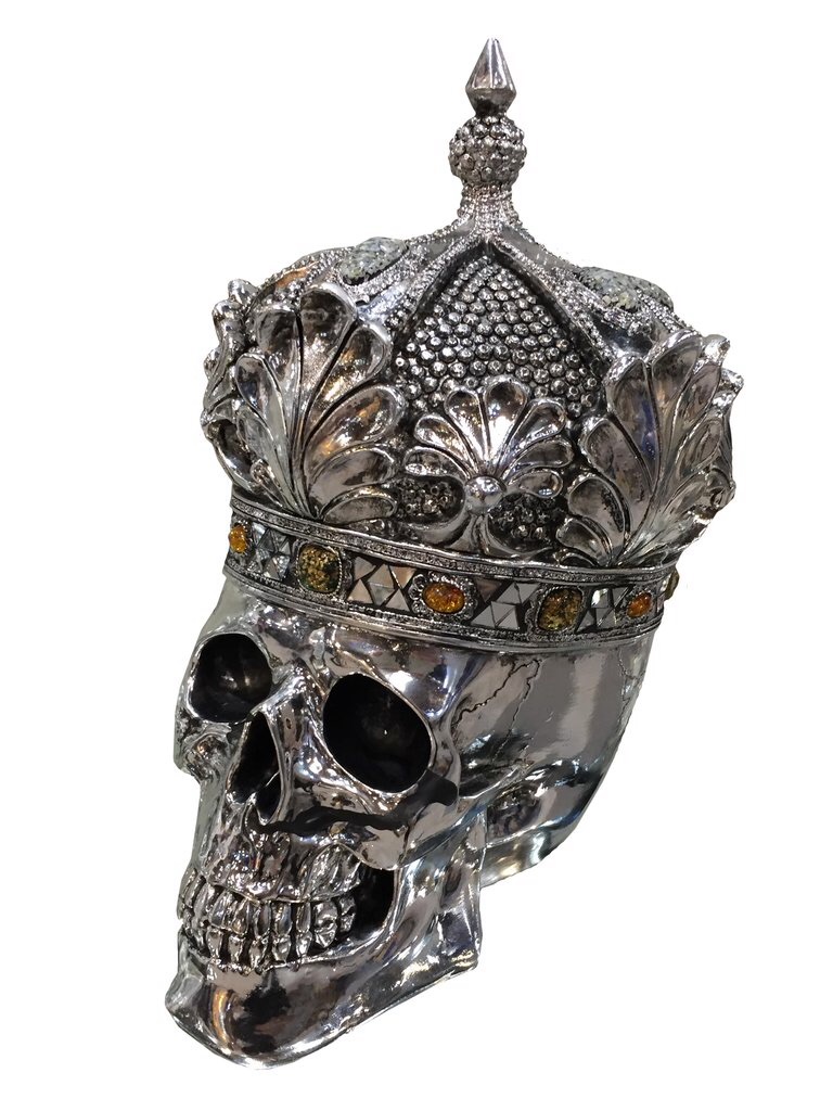 Jewel Queen Crown Skull 35.5cm high 