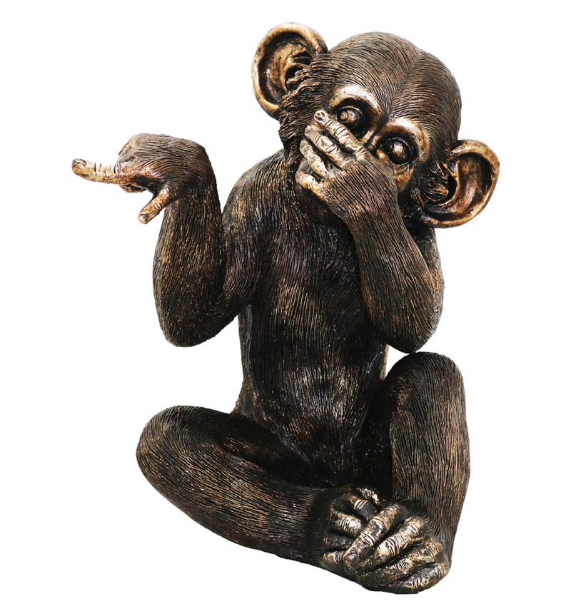 11.5 " Wise Monkeys-Speak No Evil