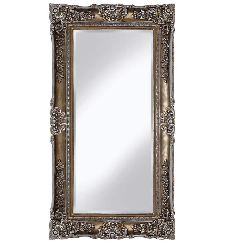 Rococo Scroll Champagne Shaped Bevelled Mirror 