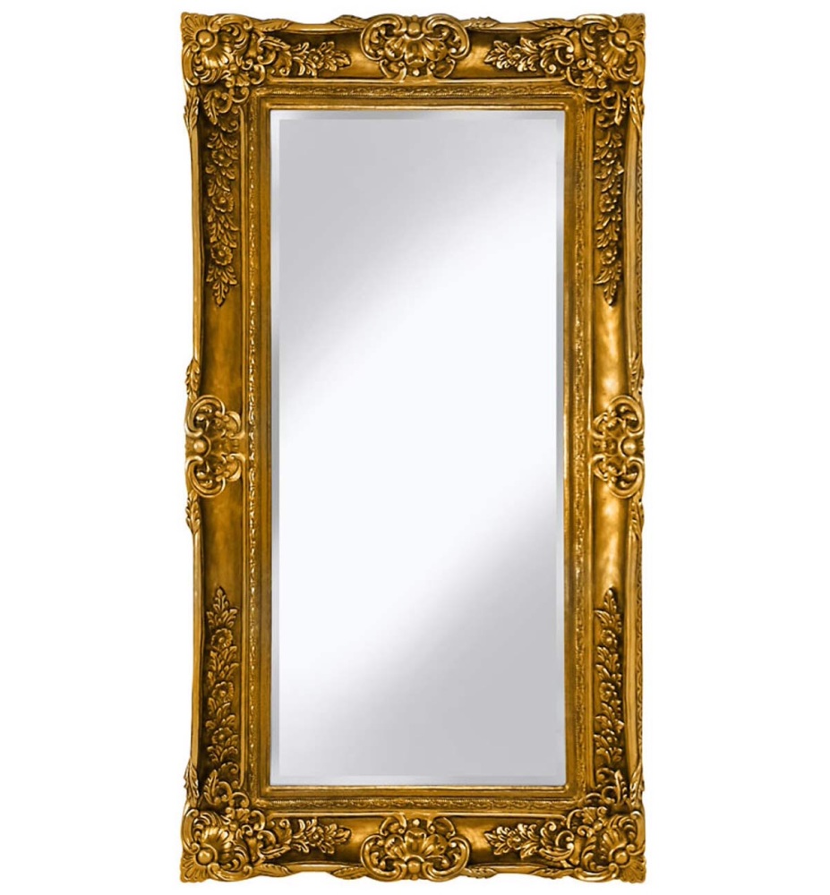 Rococo Scroll Gold Shaped Bevelled Mirror 