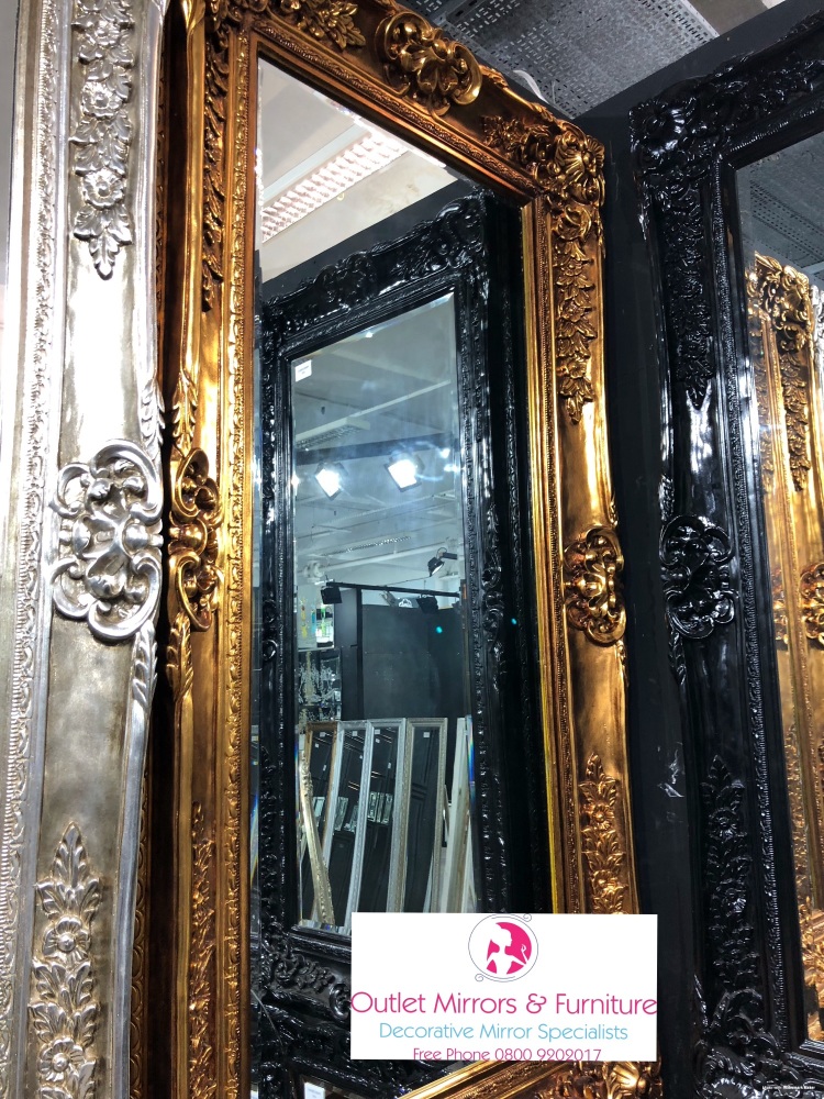 Rococo Scroll Gold Shaped Bevelled Mirror 