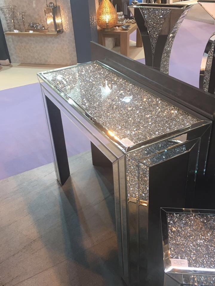 Diamond Crush Console Table 