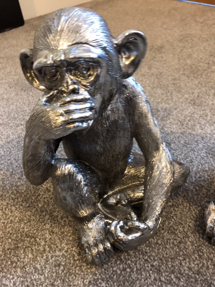 Wise Monkeys - Speak No Evil in Silver