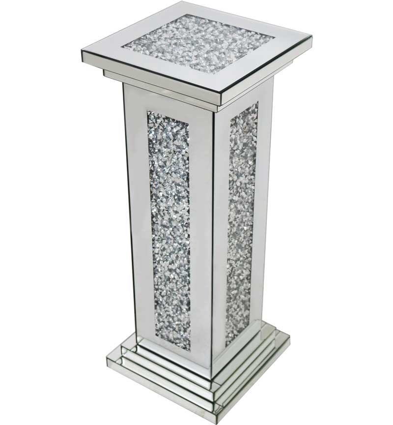 New Diamond Crush Sparkle Crystal, Pedestal Lamp Table