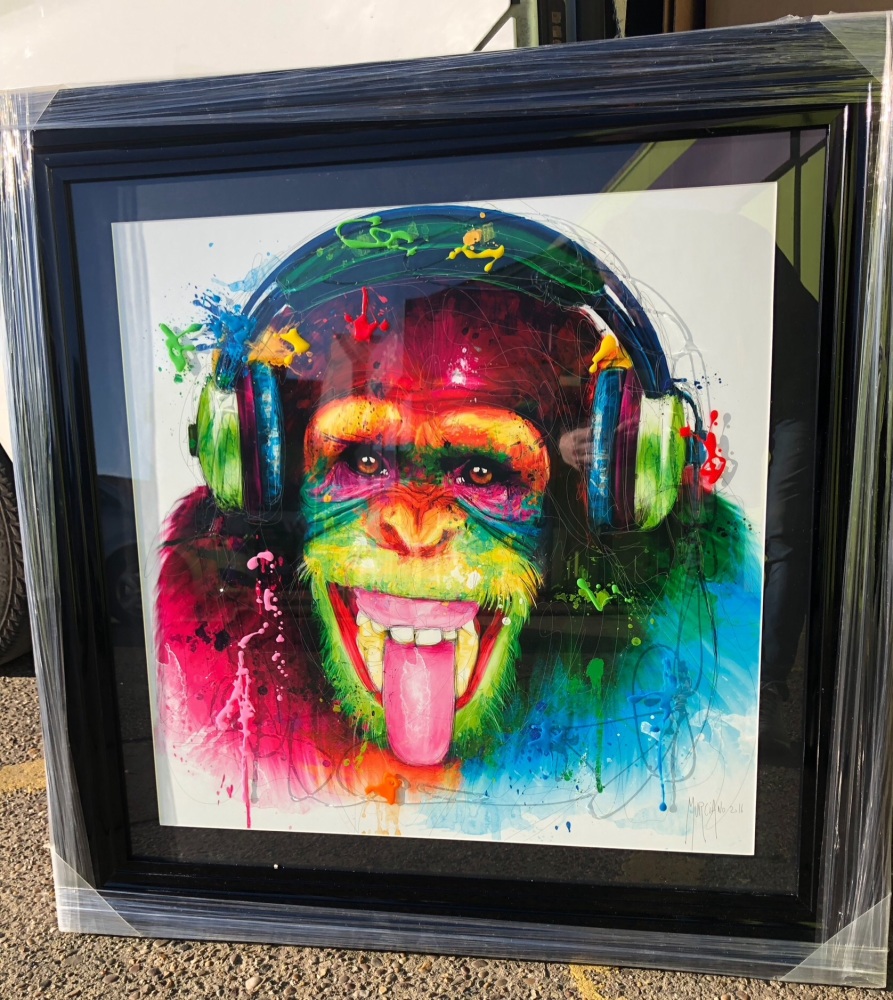 Patrice Murciano Framed "monkey" print 90cm x 90cm