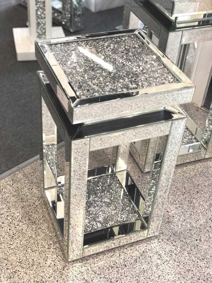 crushed diamond lamp table