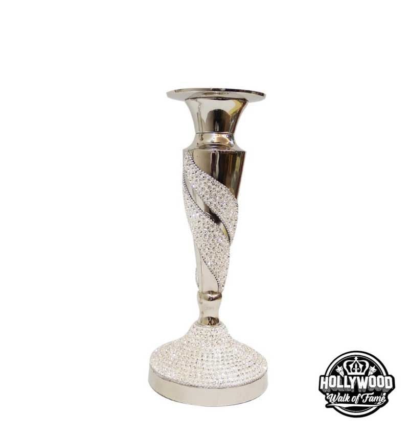 Hollywood Walk of Fame Swirl Diamante Candle Holder small