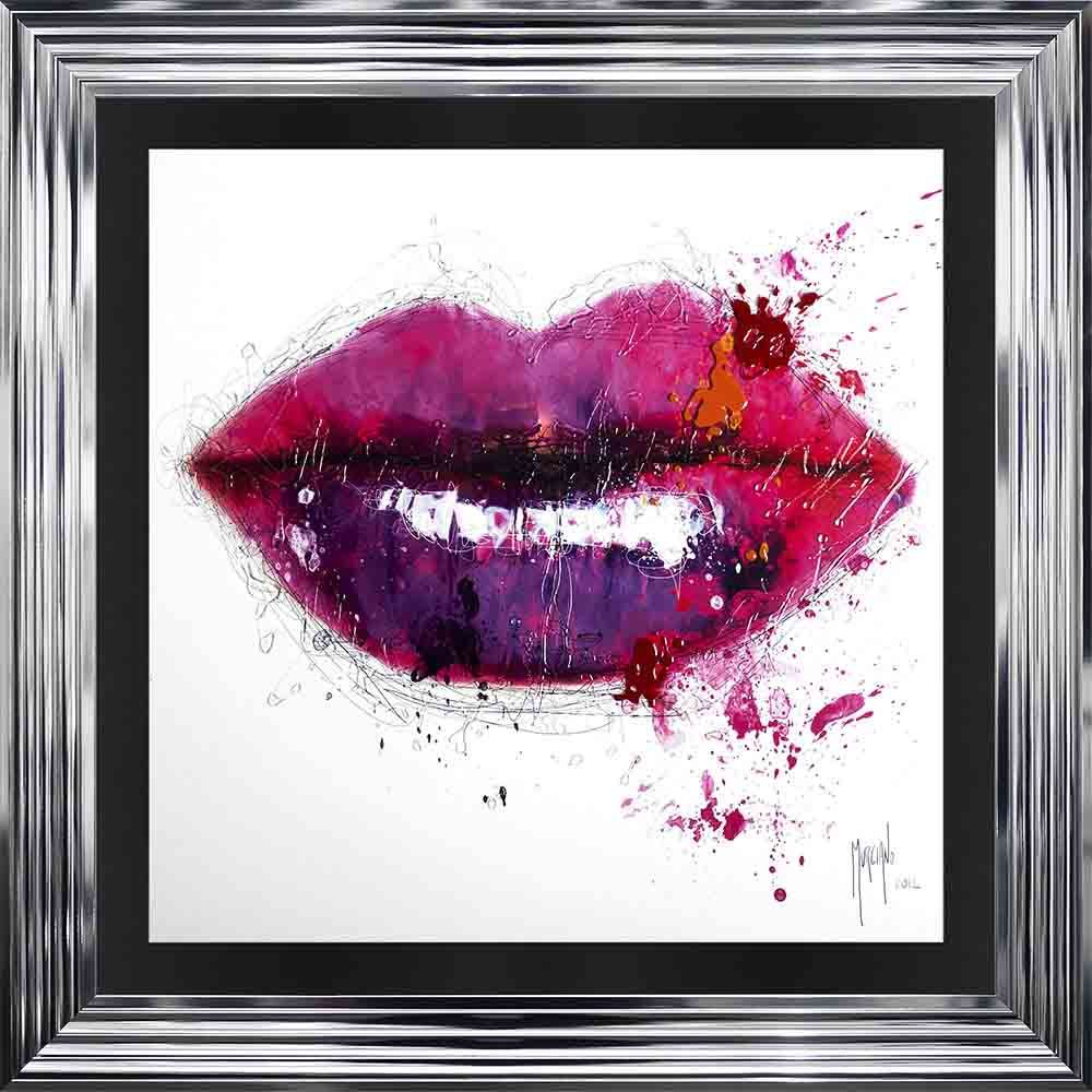 Patrice Murciano Framed "Lips" print 90cm x 90cm 