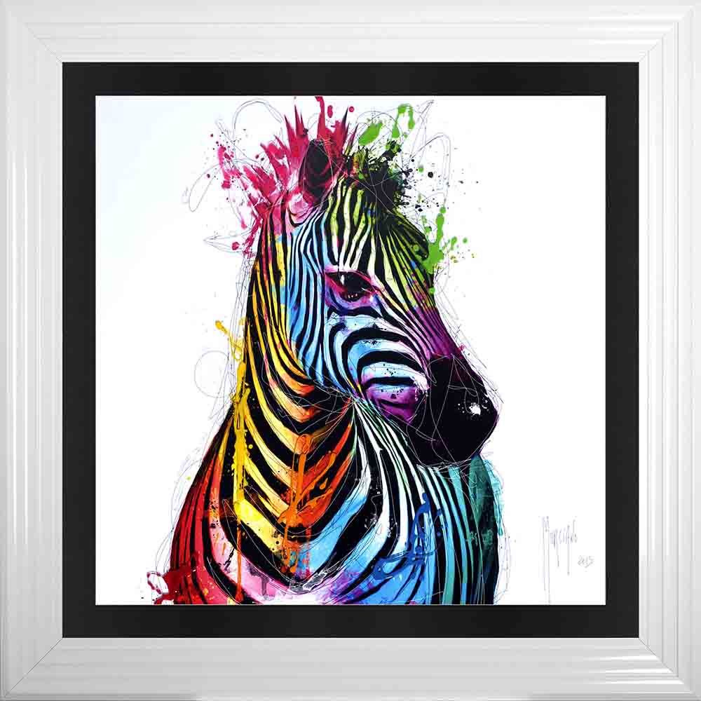 Patrice Murciano Framed "Zebra" print 90cm x 90cm 