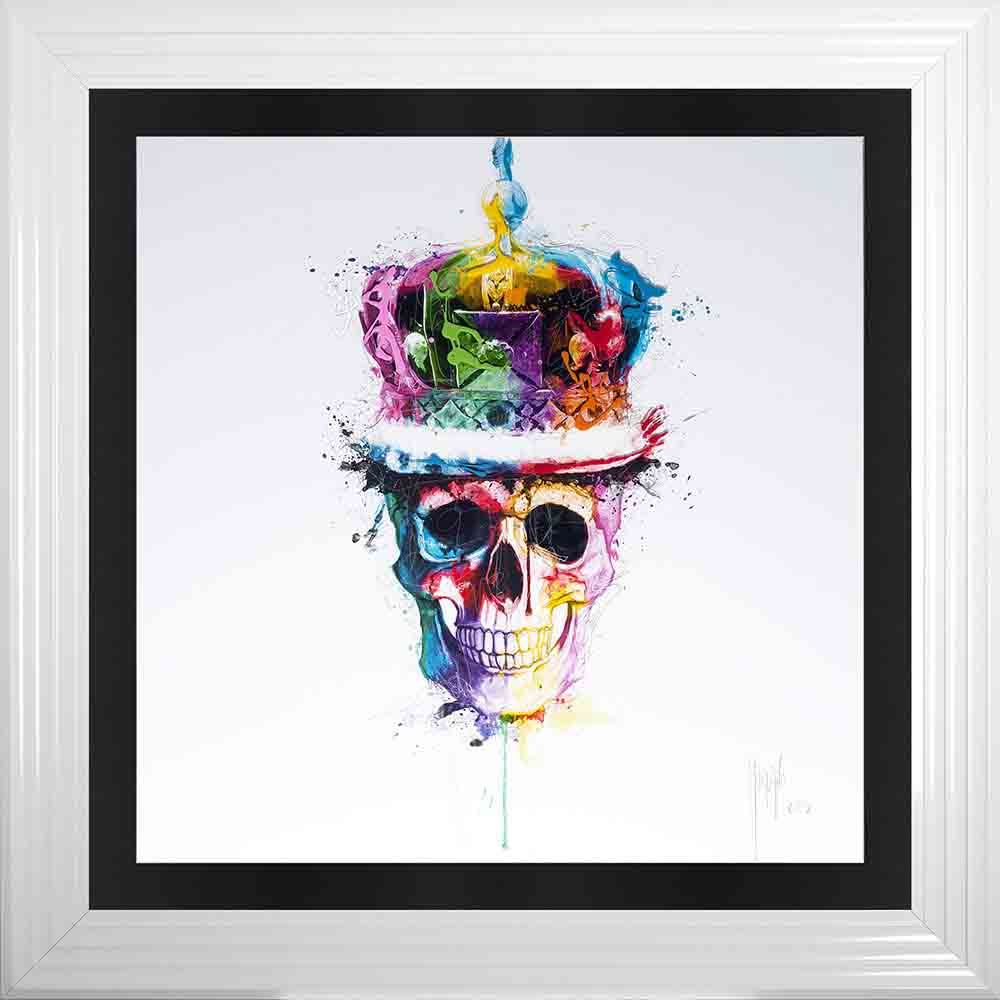 Patrice Murciano Framed "Crown Skull" print 90cm x 90cm 