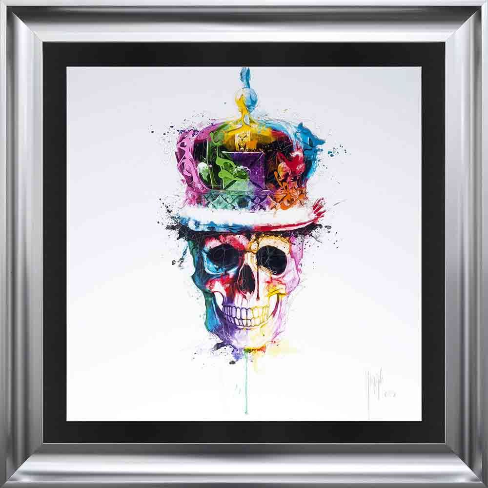 Patrice Murciano Framed "Crown Skull" print 90cm x 90cm 