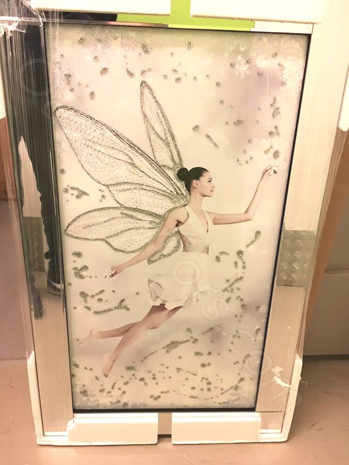 Mirror framed "Flying Fairy" Wall Art  