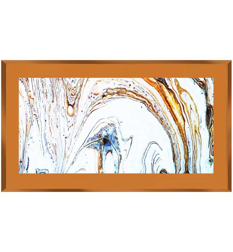 " Abstract Swirls on Bronze Mirror 100cm x 60cm