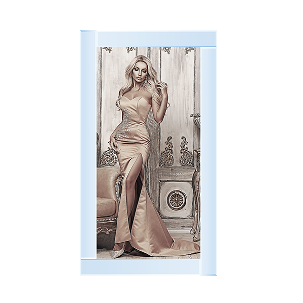 Glamour Lady at the Ball wall Art in a choice of frame colours 114cm x 64cm