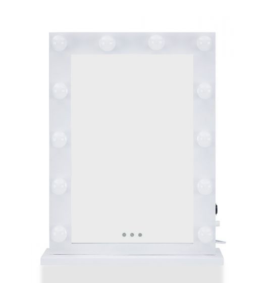 Desktop Hollywood Mirror in White 80cm x 60cm