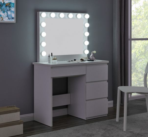 Hollywood Mirror Vanity Station in White