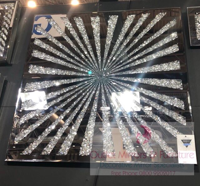 " New Diamond Crush Sunburst Panel Wall Art  in stock for a fast delivery