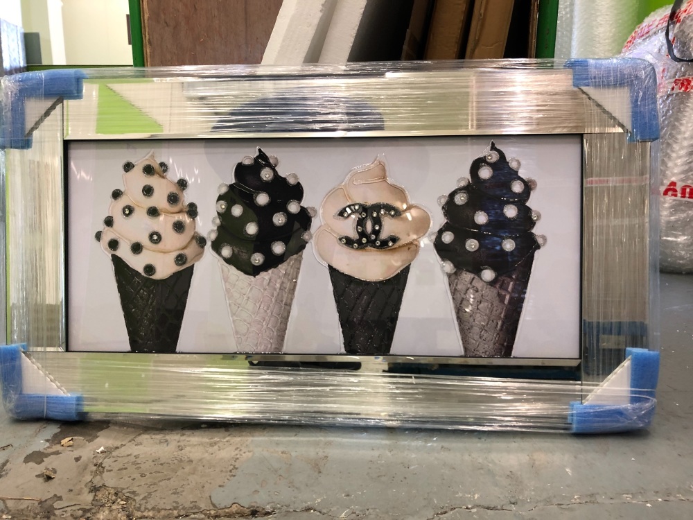 Mirror framed Sparkle Glitter Art
