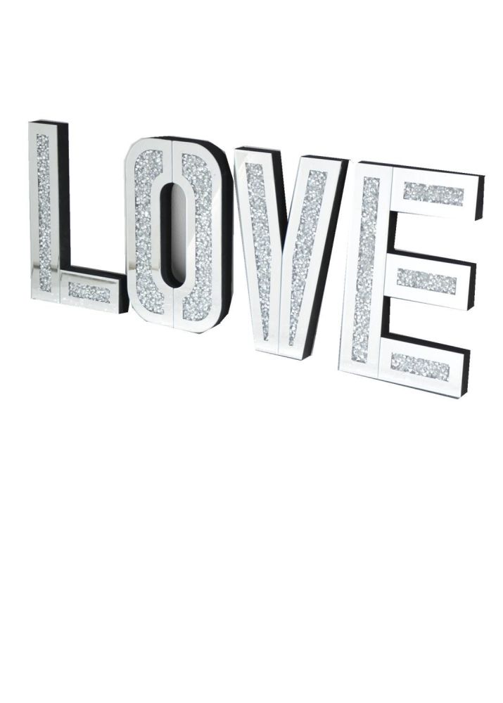 * New Diamond Crush Sparkle Letters "Love"