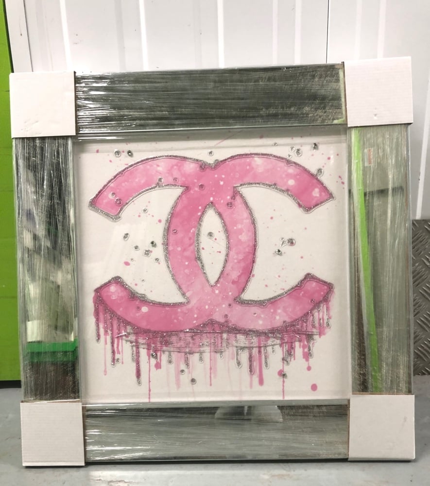 Mirror framed Sparkle Glitter Art