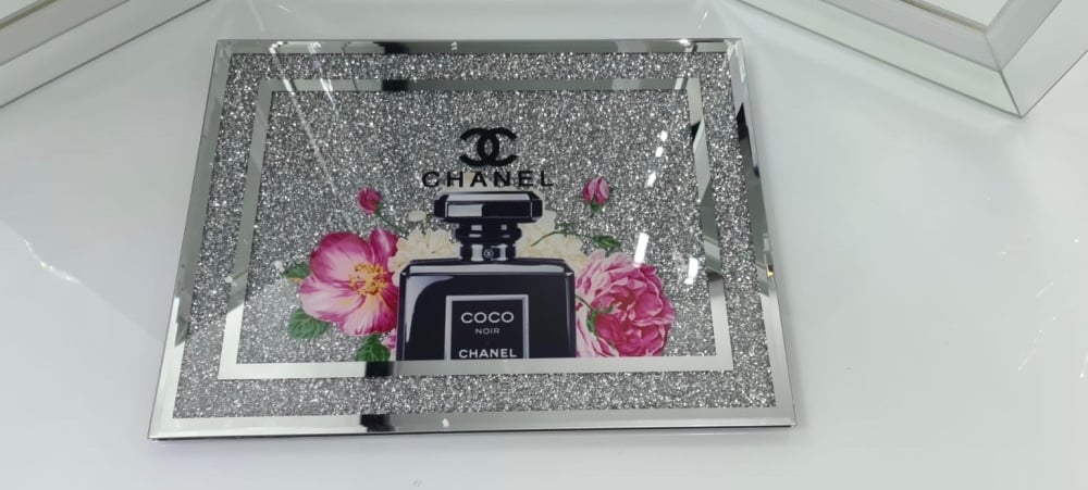 " New Diamond Crush Chopping Board Coco Chanel Noir