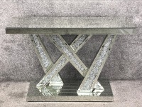 *Diamond Crush crystal Sparkle Shards Console Table 