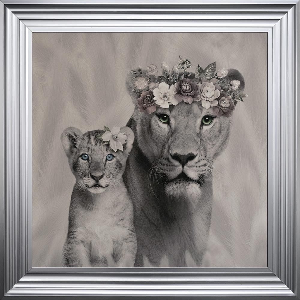 # Lion Queen & Cub in a Choice of Frame colours & 4 size options