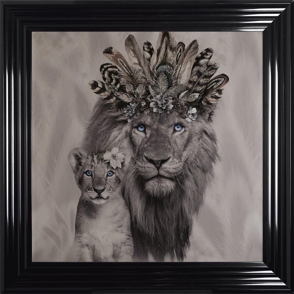 # Lion King & Cub in a Choice of Frame colours & 4 size options