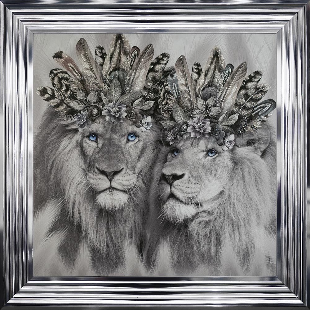# Lioness & 2 Cubs in a Choice of Frame colours & 4 size options