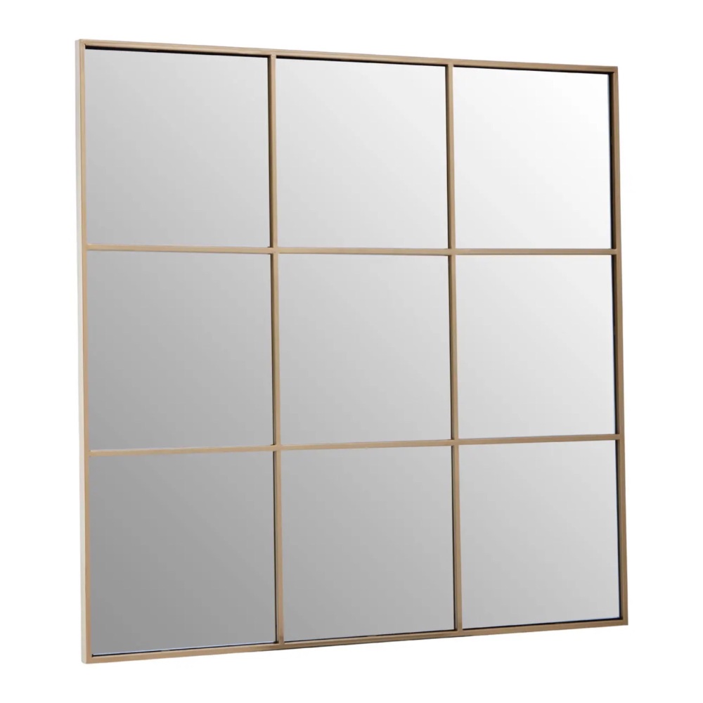  Gold  framed  Window Mirror 100cm x 100cm