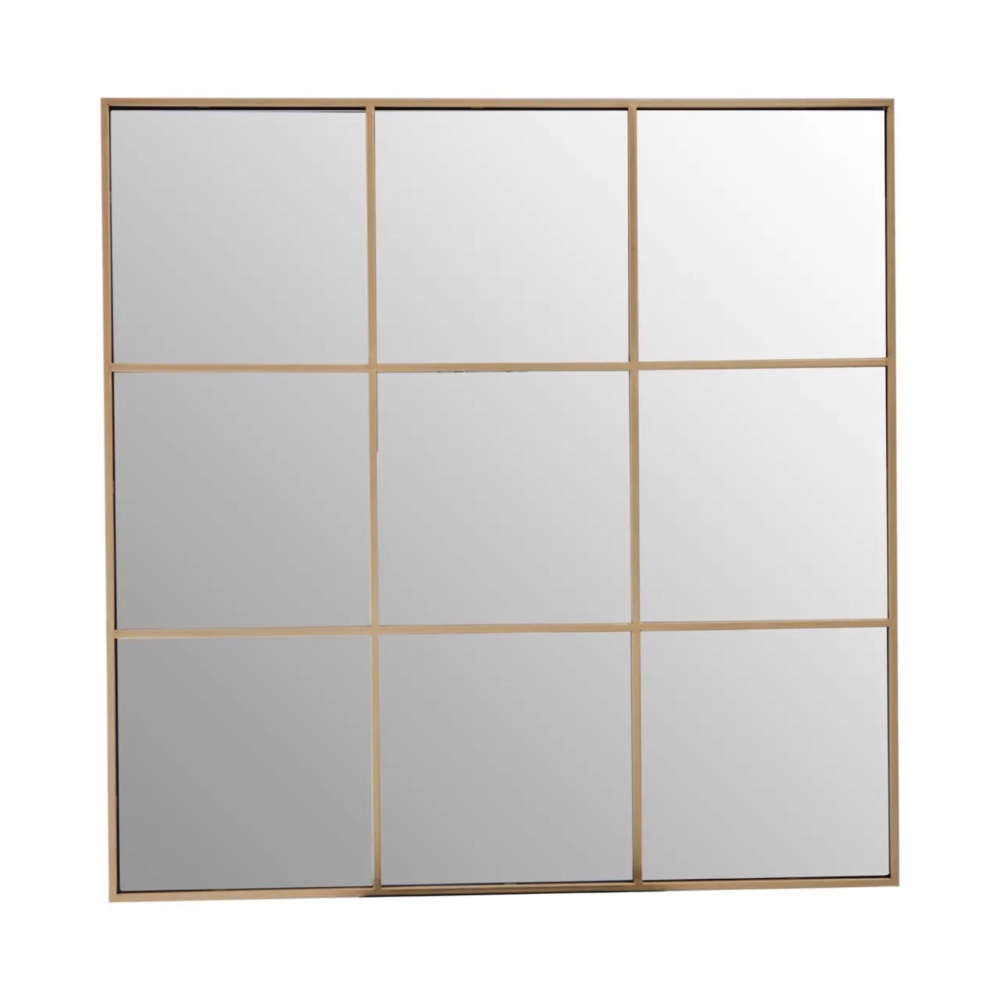 Gold  framed  Window Mirror 95cm x 95cm