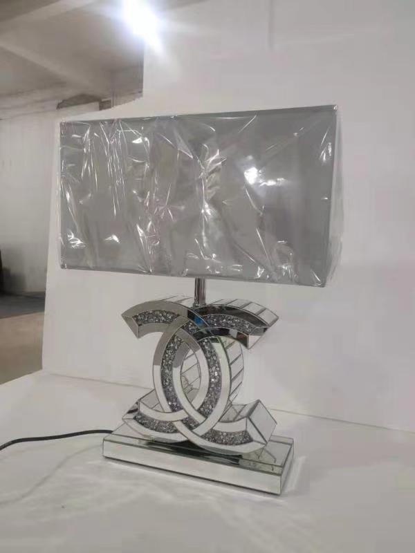 #Diamond Crush Crystal Sparkle Mirrored CC  Table Lamp with Silver Grey shade Special offer price