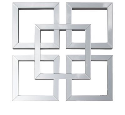 Geometric Squares Wall Mirror 90cm x 90cm (A)