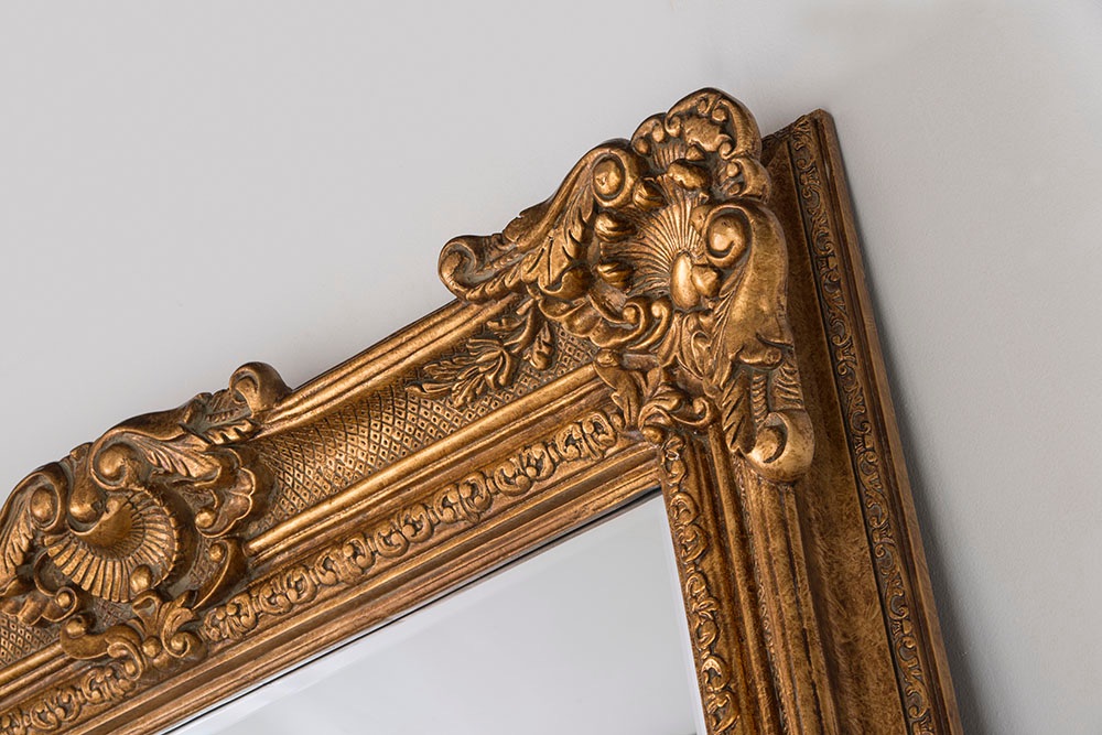 Grand Buckingham Large Gold Bevelled Mirror 201cm x 100cm