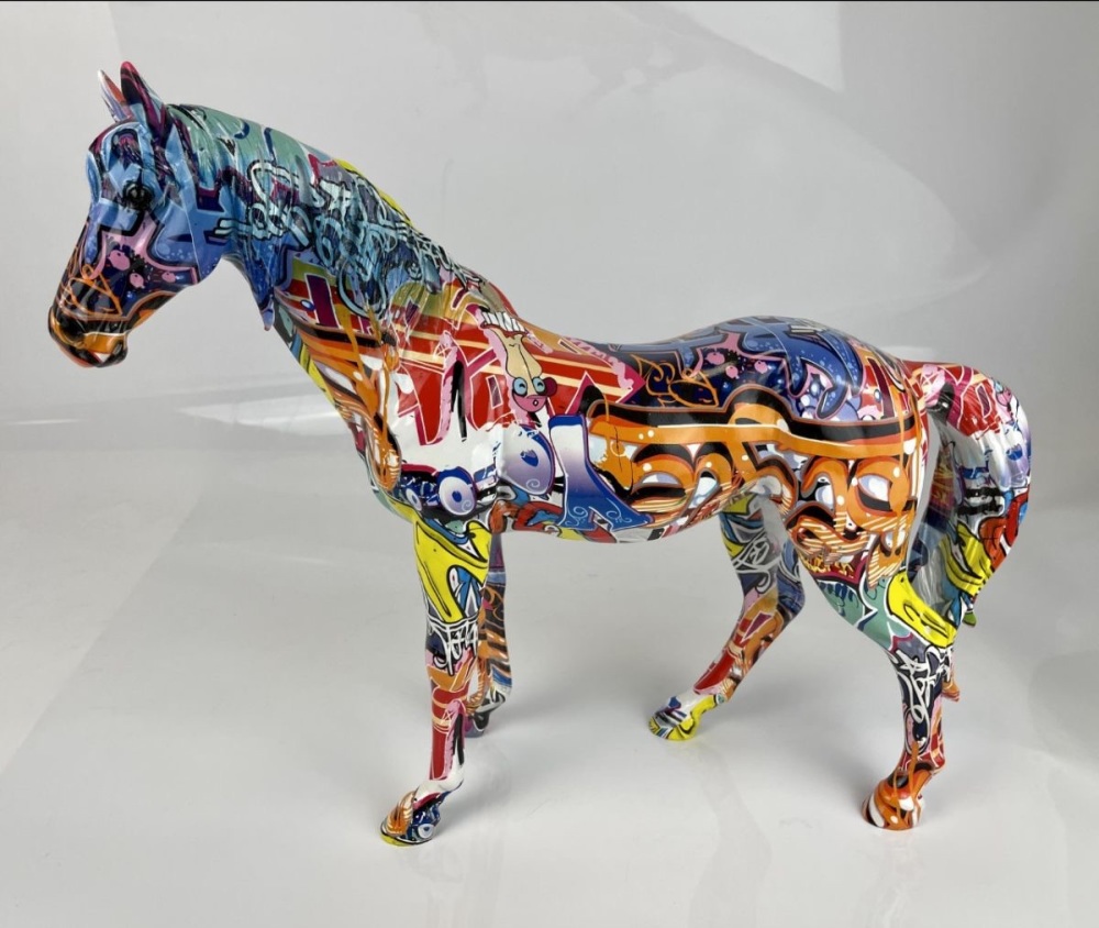 Graffiti Horse 38.5cm (h) x 47.5cm (w) x 14m (d)