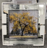 Mirror framed art print "Gold Tree"